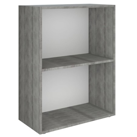 Libreria in Truciolato 60x31x78 cm Cemento