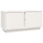 Mobile Porta TV Bianco 80x35x40,5 cm in Legno Massello di Pino Mobile Porta TV Bianco 80x35x40,5 cm in Legno Massello di Pino
