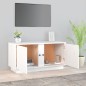 Mobile Porta TV Bianco 80x35x40,5 cm in Legno Massello di Pino Mobile Porta TV Bianco 80x35x40,5 cm in Legno Massello di Pino