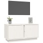 Mobile Porta TV Bianco 80x35x40,5 cm in Legno Massello di Pino Mobile Porta TV Bianco 80x35x40,5 cm in Legno Massello di Pino