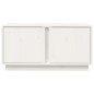Mobile Porta TV Bianco 80x35x40,5 cm in Legno Massello di Pino Mobile Porta TV Bianco 80x35x40,5 cm in Legno Massello di Pino