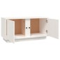 Mobile Porta TV Bianco 80x35x40,5 cm in Legno Massello di Pino Mobile Porta TV Bianco 80x35x40,5 cm in Legno Massello di Pino