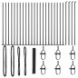 Recinzione esagonale vidaXL Grigio 1.2x50 m Acciaio Recinzione esagonale vidaXL Grigio 1.2x50 m Acciaio