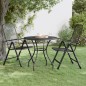 Tavolo da Giardino Ø80x72 cm Rete Metallica Espansa Antracite Tavolo da Giardino Ø80x72 cm Rete Metallica Espansa Antracite