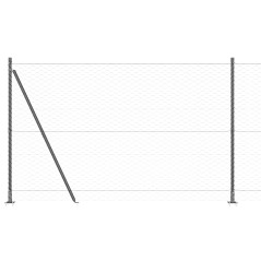 Recinzione Esagonale vidaXL Grigia 1.5x100 m Acciaio