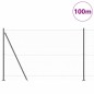 Recinzione Esagonale vidaXL Grigia 1.5x100 m Acciaio Recinzione Esagonale vidaXL Grigia 1.5x100 m Acciaio