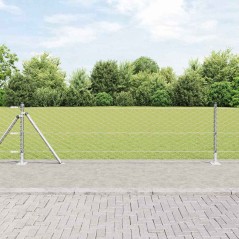 Recinzione Hexagonale vidaXL 0.4x10 m in Acciaio Zincato