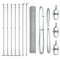 Recinzione Esagonale vidaXL 1x10 m Acciaio Zincato