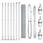 Recinto Esagonale vidaXL 1x10 m Acciaio Galvanizzato