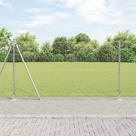 Recinzione Esagonale vidaXL 1.2x10 m Acciaio Zincato