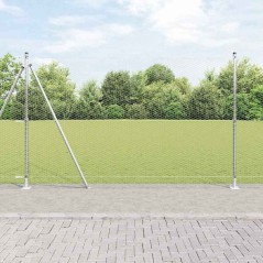 Recinzione Esagonale vidaXL 1,4x10 m Acciaio Zincato