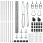 Recinzione Esagonale vidaXL 1.5x10 m Acciaio Galvanizzato