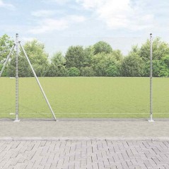 Recinzione Esagonale vidaXL 1.6x10 m in Acciaio Zincato