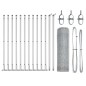 Recinzione Esagonale vidaXL 0.4x25 m in Acciaio Zincato Recinzione Esagonale vidaXL 0.4x25 m in Acciaio Zincato