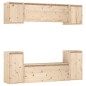 Mobili TV 6 pz in Legno Massello di Pino Mobili TV 6 pz in Legno Massello di Pino