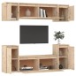Mobili TV 6 pz in Legno Massello di Pino Mobili TV 6 pz in Legno Massello di Pino