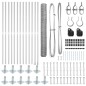 vidaXL Set di Recinzione Acciaio zincato 25 x 1 m (maglia 50 mm) vidaXL Set di Recinzione Acciaio zincato 25 x 1 m (maglia 50 mm)