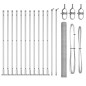 Recinzione esagonale vidaXL 1.6x25 m in acciaio zincato Recinzione esagonale vidaXL 1.6x25 m in acciaio zincato