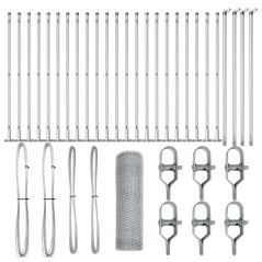 Recinzione esagonale vidaXL 0.5x50 m Acciaio Galvanizzato