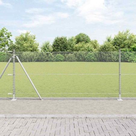 Recinzione esagonale vidaXL 0,8x50 m in acciaio zincato