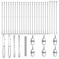 Cancello Esagonale vidaXL 1.4x50 m Acciaio Zincato Cancello Esagonale vidaXL 1.4x50 m Acciaio Zincato