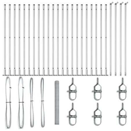 Recinto Esagonale vidaXL 1.6x50 m Acciaio Zincato