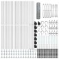 Recinzione Esagonale vidaXL 0.5x100 m Acciaio Galvanizzato Recinzione Esagonale vidaXL 0.5x100 m Acciaio Galvanizzato