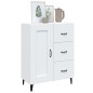 Credenza Bianca 69,5x34x90 cm in Legno Multistrato Credenza Bianca 69,5x34x90 cm in Legno Multistrato