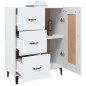 Credenza Bianca 69,5x34x90 cm in Legno Multistrato Credenza Bianca 69,5x34x90 cm in Legno Multistrato