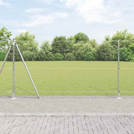 Recinzione esagonale vidaXL 1,2x100 m in acciaio zincato