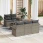 vidaXL Set di divani da giardino in 6 pezzi con cuscini grigi vidaXL Set di divani da giardino in 6 pezzi con cuscini grigi
