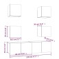 Set di Mobili Porta TV 6 pz Rovere Fumo in Legno Multistrato Set di Mobili Porta TV 6 pz Rovere Fumo in Legno Multistrato