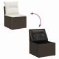 vidaXL Set da Giardino di 8 Pezzi con Cuscini in Rattan Sintetico