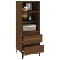 Credenza Rovere Marrone 40x36x110 cm in Legno Multistrato Credenza Rovere Marrone 40x36x110 cm in Legno Multistrato