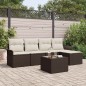 vidaXL Set di Divani da Giardino 5 Pezzi da con Cuscini in Rattan Sintetico Grigio vidaXL Set di Divani da Giardino 5 Pezzi da con Cuscini in Rattan Sintetico Grigio