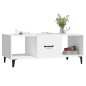 Tavolino da Salotto Bianco 102x50x40 cm in Legno Multistrato Tavolino da Salotto Bianco 102x50x40 cm in Legno Multistrato