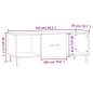 Tavolino da Salotto Bianco 102x50x40 cm in Legno Multistrato Tavolino da Salotto Bianco 102x50x40 cm in Legno Multistrato