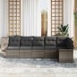 vidaXL Set Divano da Giardino 6 Pezzi con Cuscini Grigi in Rattan Sintetico vidaXL Set Divano da Giardino 6 Pezzi con Cuscini Grigi in Rattan Sintetico