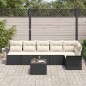 vidaXL Set divani da giardino 6 pezzi con cuscini in rattan sintetico marrone vidaXL Set divani da giardino 6 pezzi con cuscini in rattan sintetico marrone