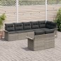 vidaXL Set di divani da giardino 8 pezzi con cuscini grigio chiaro in rattan sintetico vidaXL Set di divani da giardino 8 pezzi con cuscini grigio chiaro in rattan sintetico