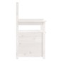 Panca Bianca 112,5x51,5x96,5 cm in Legno Massello di Pino Panca Bianca 112,5x51,5x96,5 cm in Legno Massello di Pino