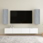 Mobili TV 2 pz Grigio Sonoma 30,5x30x90 cm in Legno Multistrato Mobili TV 2 pz Grigio Sonoma 30,5x30x90 cm in Legno Multistrato