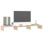 vidaXL Supporto per Monitor 80x24x10,5 cm in Legno Massello di Pino vidaXL Supporto per Monitor 80x24x10,5 cm in Legno Massello di Pino