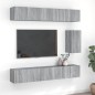 Set di Mobili Porta TV 7 pz Grigio Sonoma in Legno Multistrato Set di Mobili Porta TV 7 pz Grigio Sonoma in Legno Multistrato