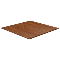 vidaXL Piano Tavolo Quadrato Marrone Scuro 80x80x1,5cm Rovere Trattato