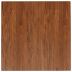 vidaXL Piano Tavolo Quadrato Marrone Scuro 80x80x1,5cm Rovere Trattato
