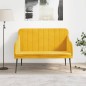 Panca Gialla 110x76x80 cm in Velluto Panca Gialla 110x76x80 cm in Velluto