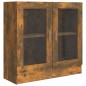 Mobile Vetrina Rovere Fumo 82,5x30,5x80 cm Legno Multistrato Mobile Vetrina Rovere Fumo 82,5x30,5x80 cm Legno Multistrato