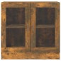 Mobile Vetrina Rovere Fumo 82,5x30,5x80 cm Legno Multistrato Mobile Vetrina Rovere Fumo 82,5x30,5x80 cm Legno Multistrato