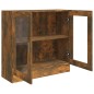Mobile Vetrina Rovere Fumo 82,5x30,5x80 cm Legno Multistrato Mobile Vetrina Rovere Fumo 82,5x30,5x80 cm Legno Multistrato